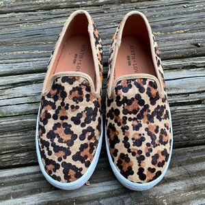 SIXTH & LOVE Leopard Print genuine calf hair Loafers